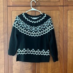 Fair Isle Black Sweater